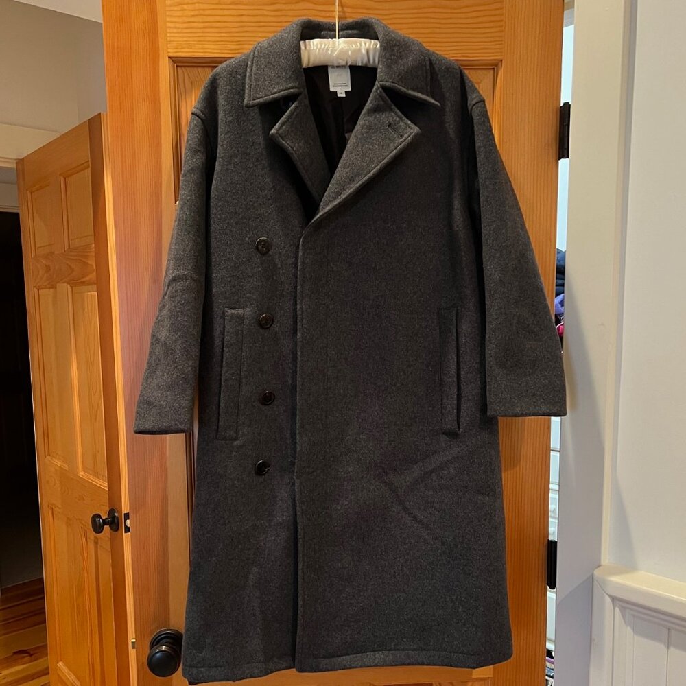 The Nerdy's Men's Size Small Lined Wool Trench Coat